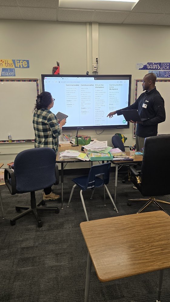 Co-planning a lesson in a Nevada classroom