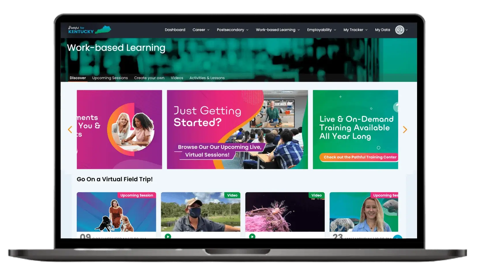 Work-based learning dashboard